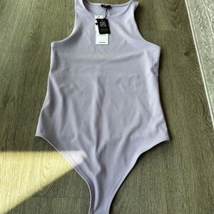Express Lavender Ribbed Bodysuit